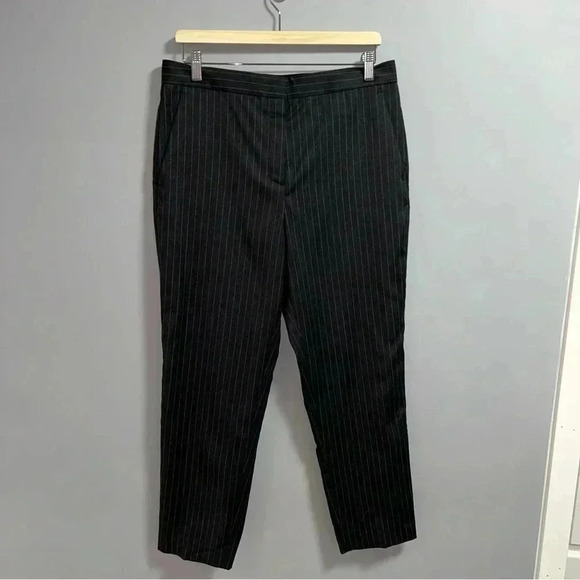 rag & bone Pants - Rag & Bone Grey Pin Poppy Pinstripe Pants